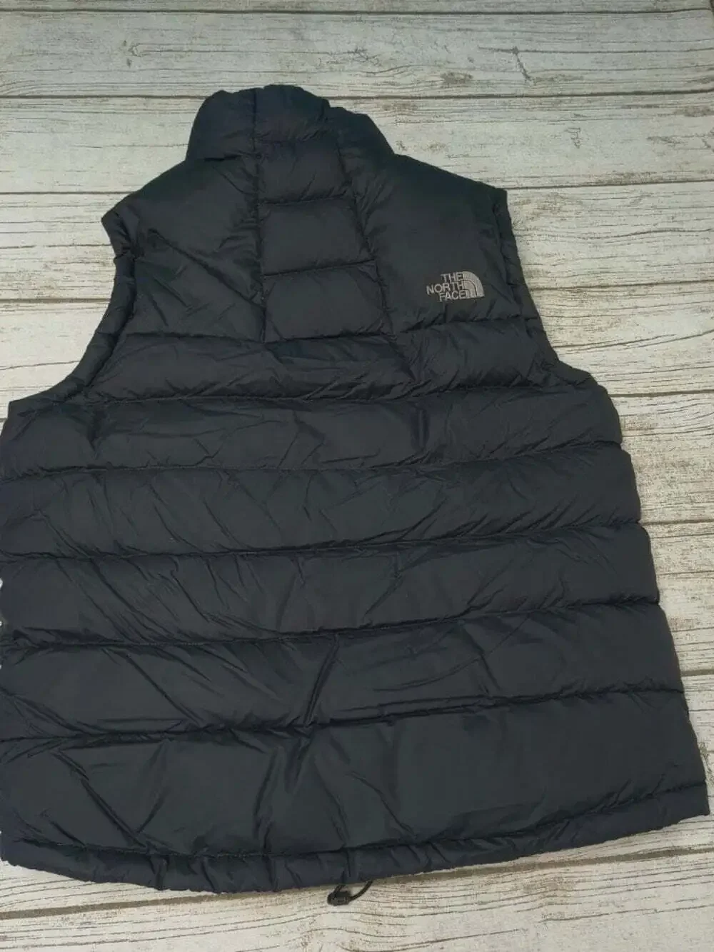 The North Face 700 Fill Down Nuptse Vest Black Yellow Mens Medium Reversible